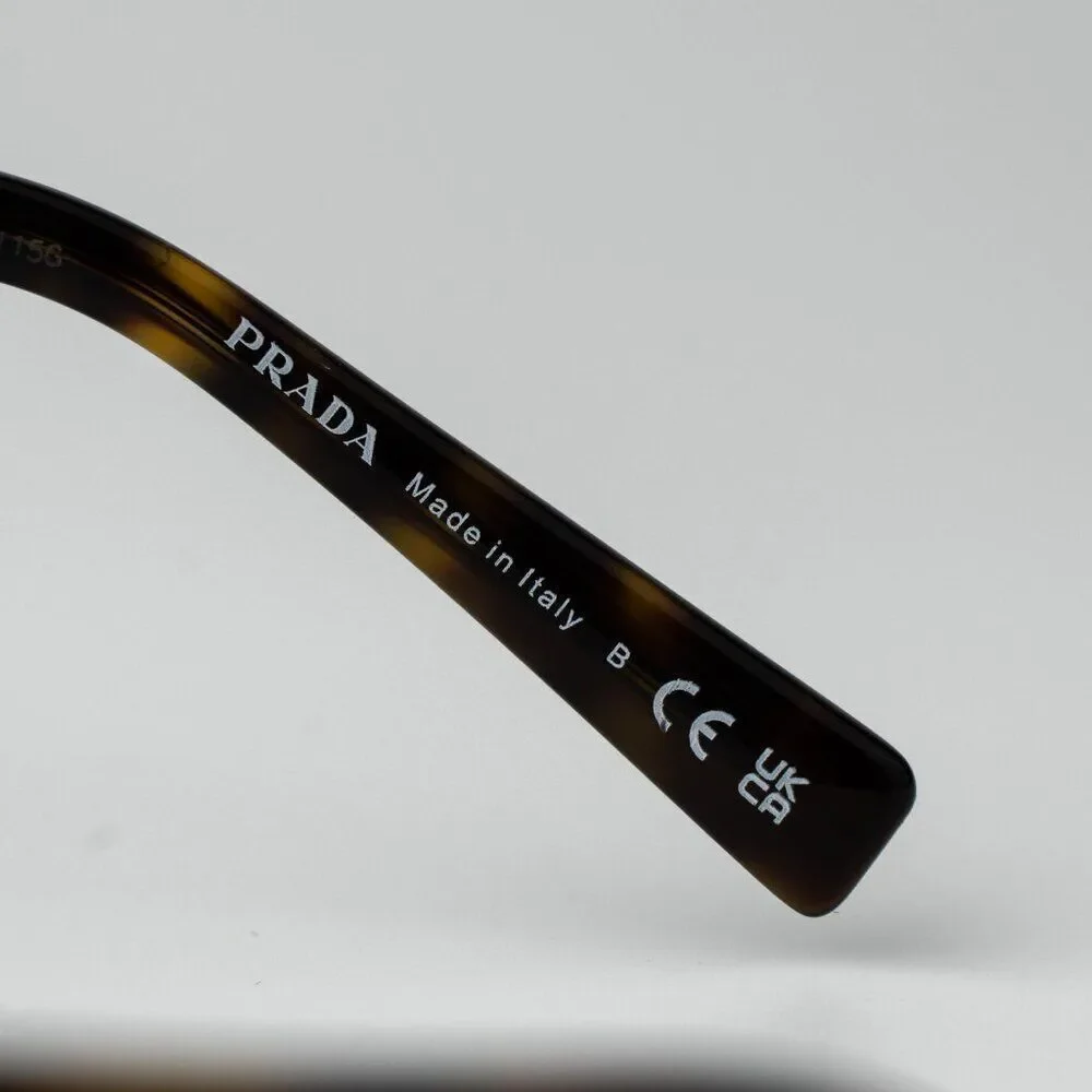 Prada Women Eyeglasses Havana Rectangle Unisex PR15YV 2AU1O1 BRAND NEW